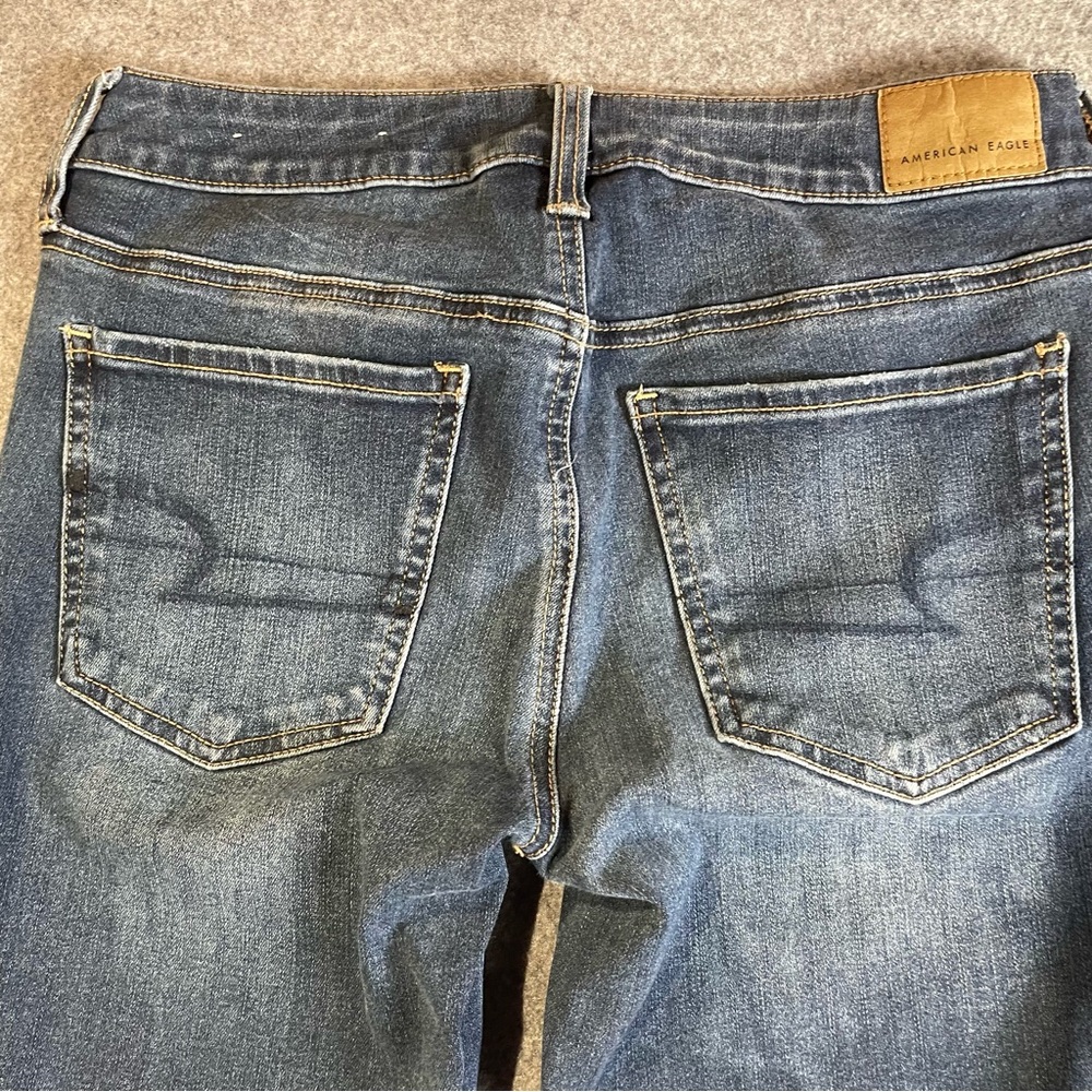 American Eagle 360 Next Level Stretch Jeggings Women’s Size 6 Medium Wash - Picture 4 of 15